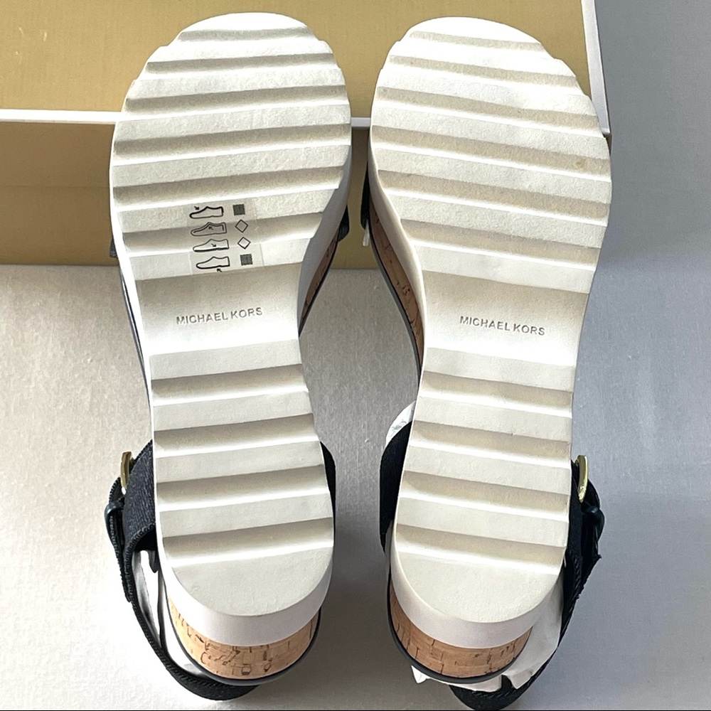 Michael Michael Kors Women's Marlon Platforms Sandals 40S0MAFS1D DK Denim PW19L - Picture 9 of 16